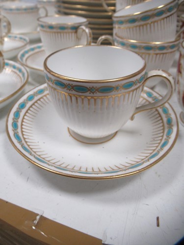 Lot 232 - A Minton tea service, circa 1858, of fluted...