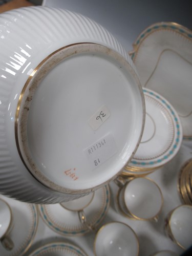 Lot 232 - A Minton tea service, circa 1858, of fluted...