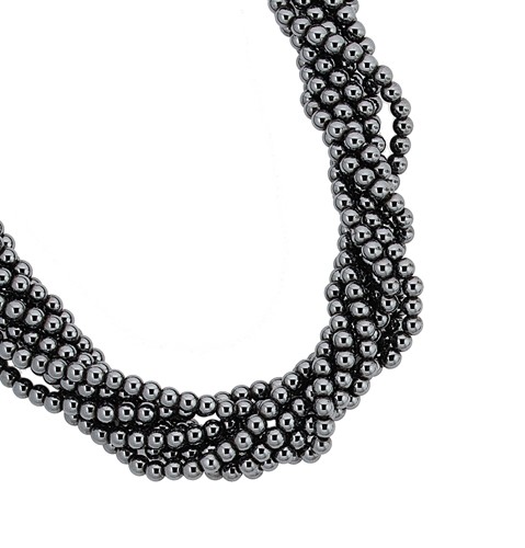 Lot 3 - Tiffany & Co - A Hematite torsade necklace