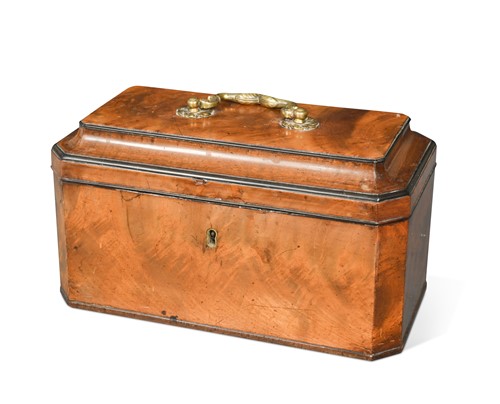 Lot 540 - A George III mahogany tea caddy