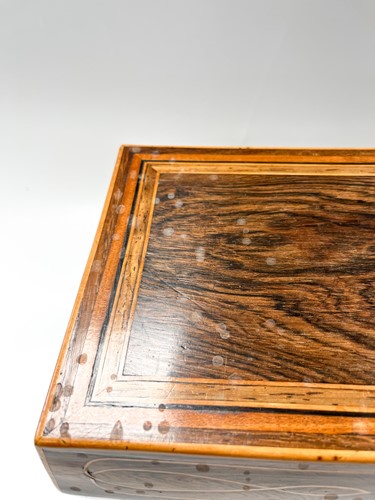 Lot 636 - A rosewood sarcophagus tea caddy, 19th century
