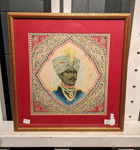 Lot 317 - Two Pictures Of Indian Royalty