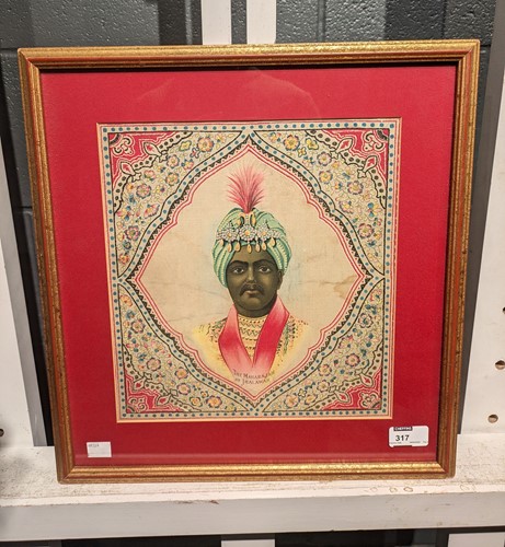 Lot 317 - Two Pictures Of Indian Royalty