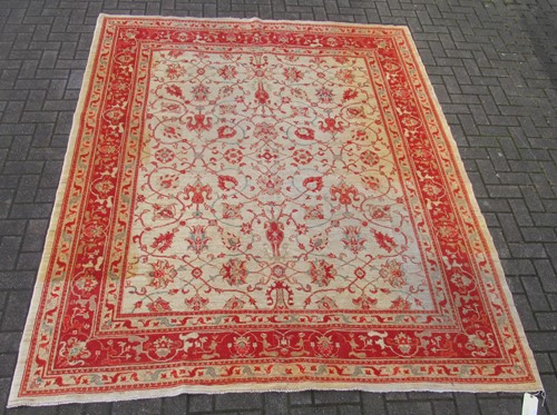 Lot 843 - A ziegler mahal rug with a biege ground colour...