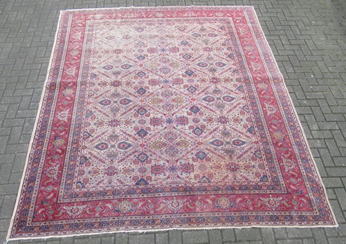 Lot 835 - An antique Persian Faraghan rug 308 x 255 cm
