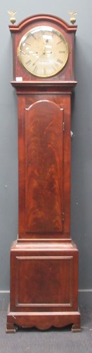 Lot 821 - A Regency mahogany longcase regulator clock,...
