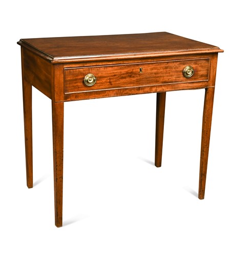 Lot 557 - A George III mahogany side table