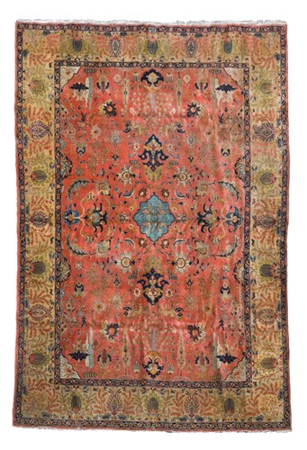 Lot 653 - A Tabriz carpet, circa 1940