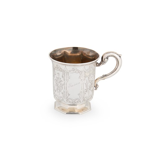 Lot 602 - A Victorian silver christening cup