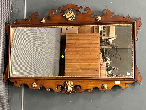 Lot 368 - A George II style mahogany and parcel gilt...