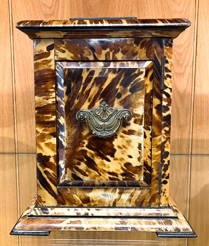 Lot 544 - A tortoiseshell table cabinet, 19th century