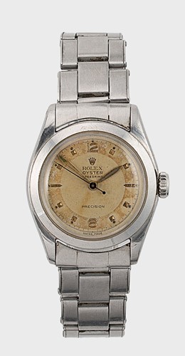 Lot 409 - Rolex - A steel 'Oyster Speedking Precision 31' wristwatch