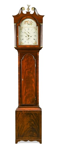 Lot 379 - A mahogany longcase clock, circa 1800