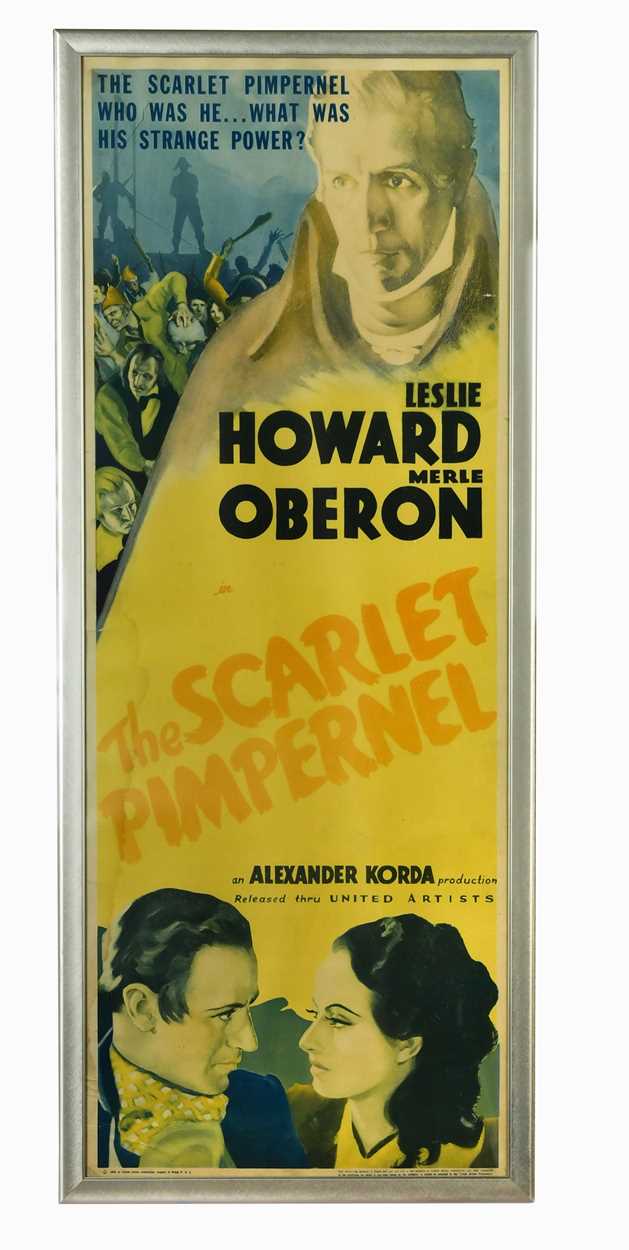 Lot 238 - A vintage film poster, The Scarlet Pimpernel, 1934