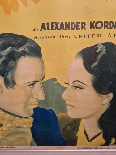 Lot 238 - A vintage film poster, The Scarlet Pimpernel, 1934