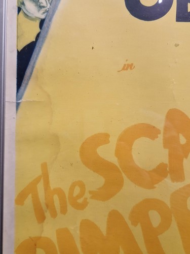 Lot 238 - A vintage film poster, The Scarlet Pimpernel, 1934