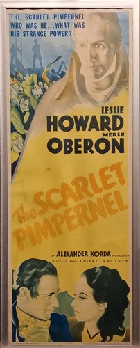 Lot 238 - A vintage film poster, The Scarlet Pimpernel, 1934