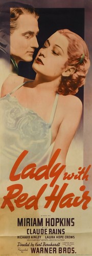 Lot 239 - A vintage film poster, Lady with Red Hair, 1940