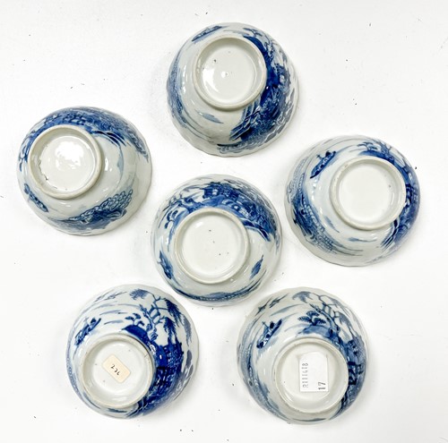 Lot 12 - A Chinese export blue and white porcelain part tea and coffee service, Qing Dynasty, circa 1780