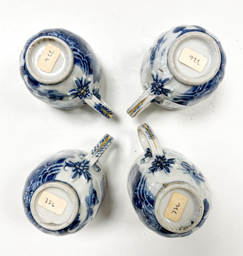 Lot 12 - A Chinese export blue and white porcelain part tea and coffee service, Qing Dynasty, circa 1780