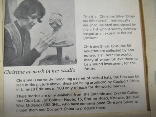 Lot 165 - Christine Silver, three miniature signed...