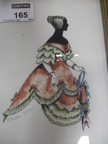 Lot 165 - Christine Silver, three miniature signed...