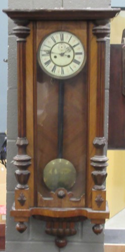 Lot 192 - A walnut cased Vienna wall clock