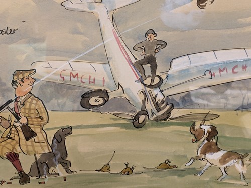 Lot 416 - A Group Of 10 Caricatures Of Shooting and Fishing