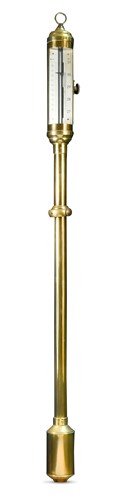 Lot 370 - A brass marine stick barometer, 20th century