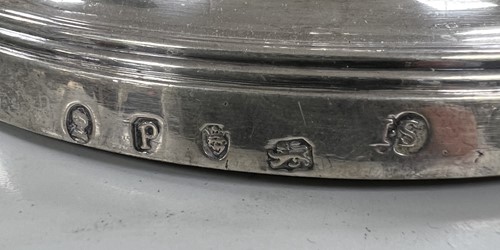 Lot 579 - A set of 4 George III 18th century silver candlesticks, mark of John Schofield