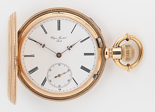 Lot 352 - Ulysse Humbert, Locle - A full hunter pocket watch