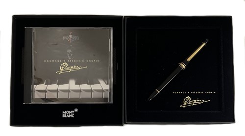 Lot 520 - Montblanc -  A special edition Meisterstück resin coated fountain pen, 'Hommage À Frédéric Chopin'