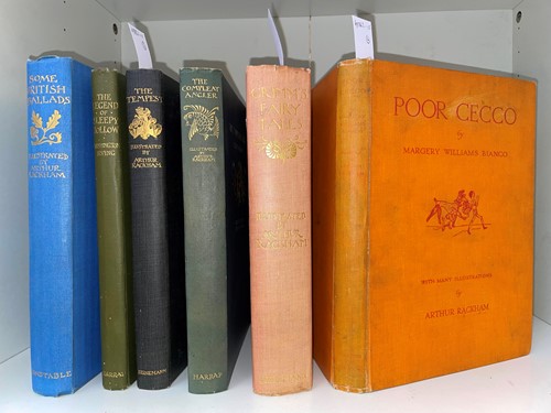 Lot 427 - RACKHAM (Arthur; illustrator) 6 vols. in original bindings.
