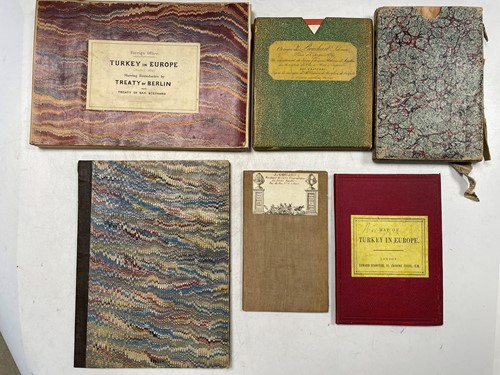 Lot 62 - Six folding maps, 19th century.