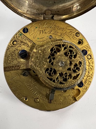 Lot 308 - C. & J. Ketterer, Ware - A mid 19th century silver pair cased pocket watch