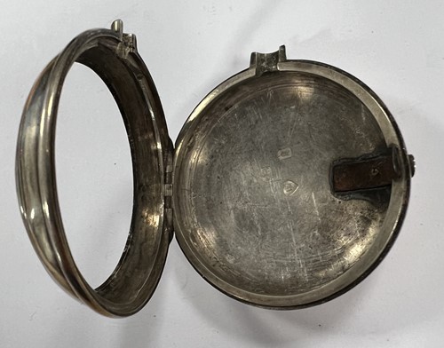 Lot 308 - C. & J. Ketterer, Ware - A mid 19th century silver pair cased pocket watch