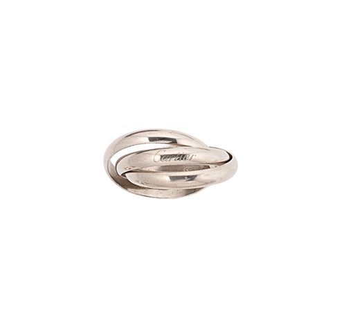 Lot 5 - Cartier - An 18ct gold 'Trinity' ring