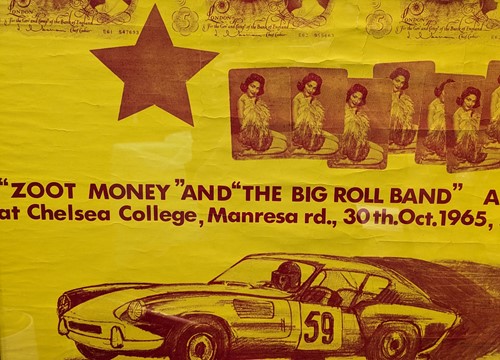 Lot 412 - A 1965 music advertising poster