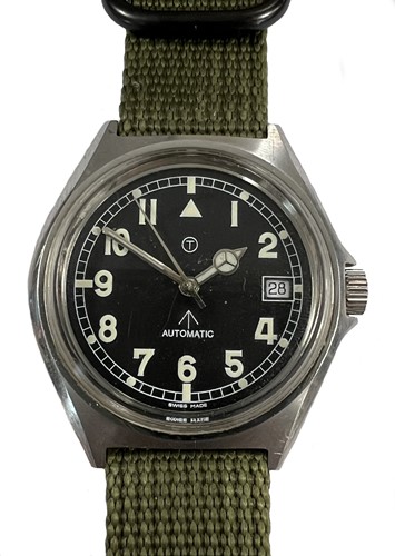 Lot 375 - Ollech & Wajs, Zurich - A steel military style watch