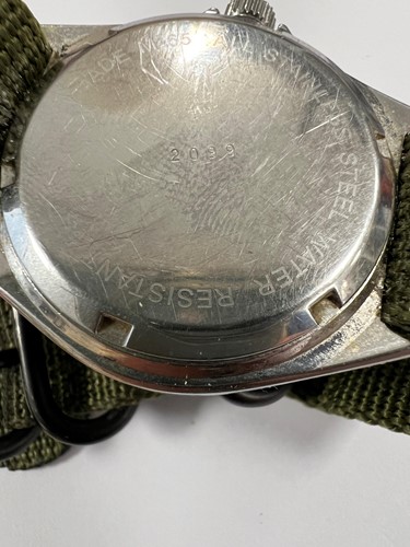 Lot 375 - Ollech & Wajs, Zurich - A steel military style watch