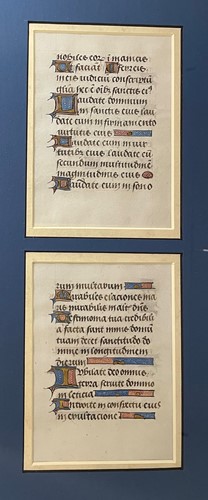 Lot 370 - Two Medieval vellum leaves