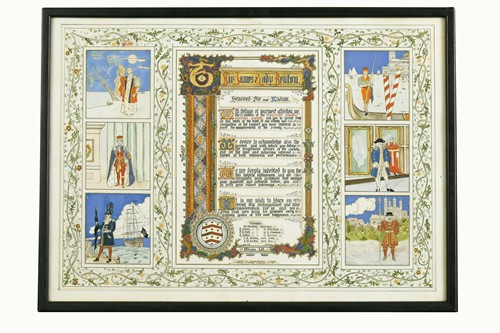Lot 345 - An illuminated vellum manuscript