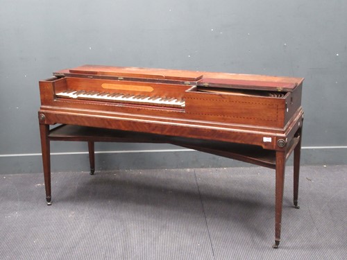 Lot 200 - A mahogany square piano by Fredericus Beck,...