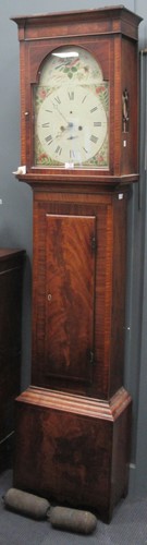Lot 199 - A mahogany 8 day longcase clock, 19th century,...
