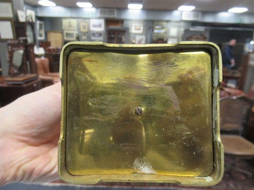 Lot 53 - A French brass carriage clock by Rollin, with...
