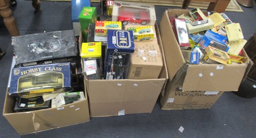 Lot 140 - A collection of mostly boxed diecast and other...