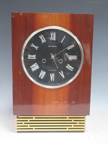 Lot 52 - A Russian retro design mantel clock by 'Jantar'...