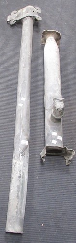 Lot 596 - A lead down pipe 147cm long and spout 87cm...