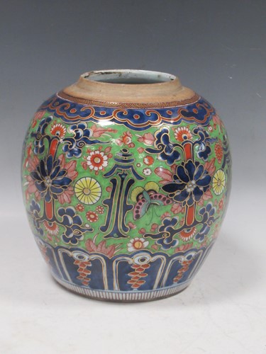 Lot 159 - A 19th century Chinese ovoid ginger jar, the...