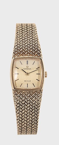 Lot 388 - Omega - A 9ct gold 'de Ville' wristwatch